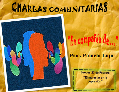 Charla Comunitaria «En compañia de…»