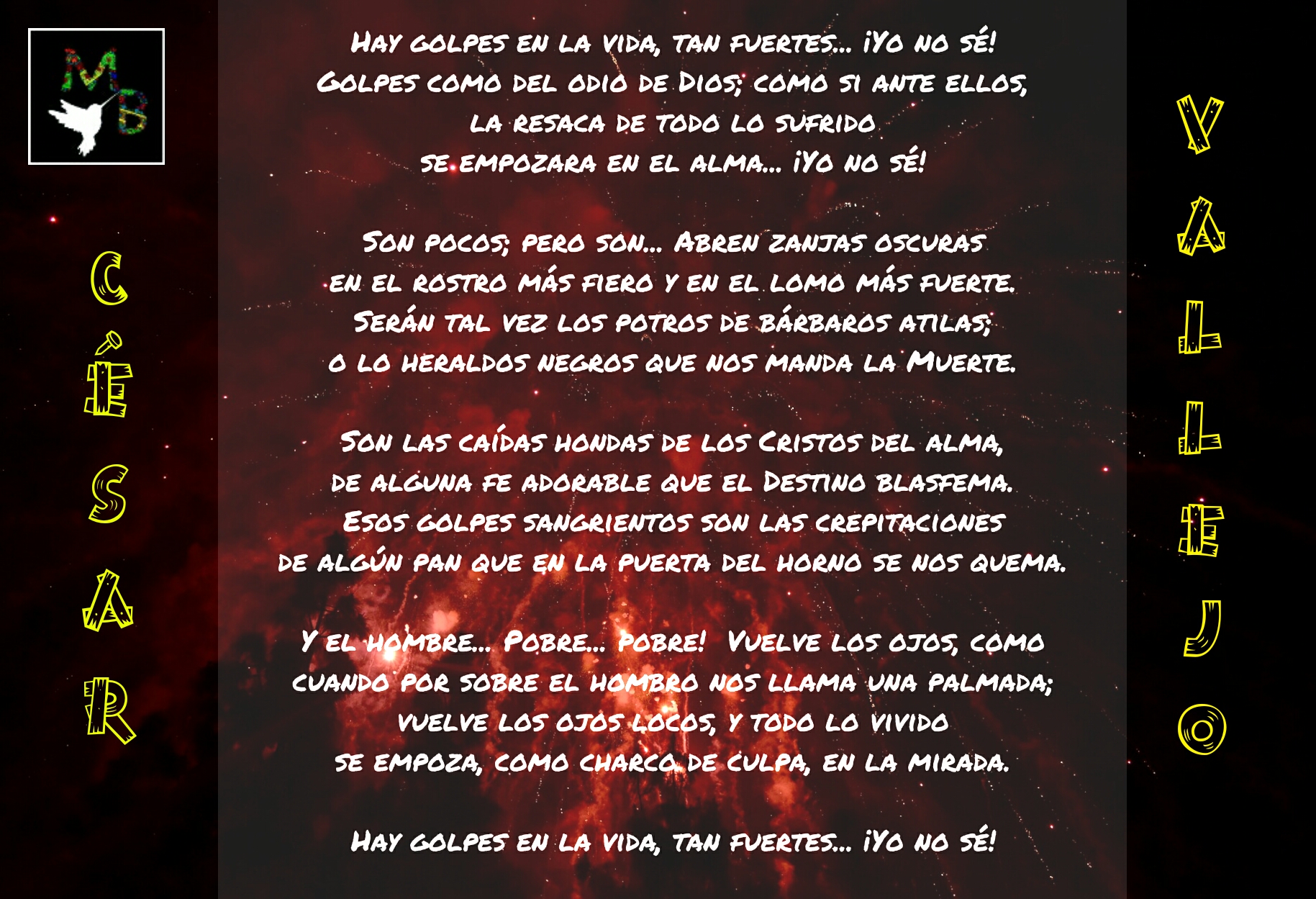 Poesía para Todxs: Los Heraldos Negros