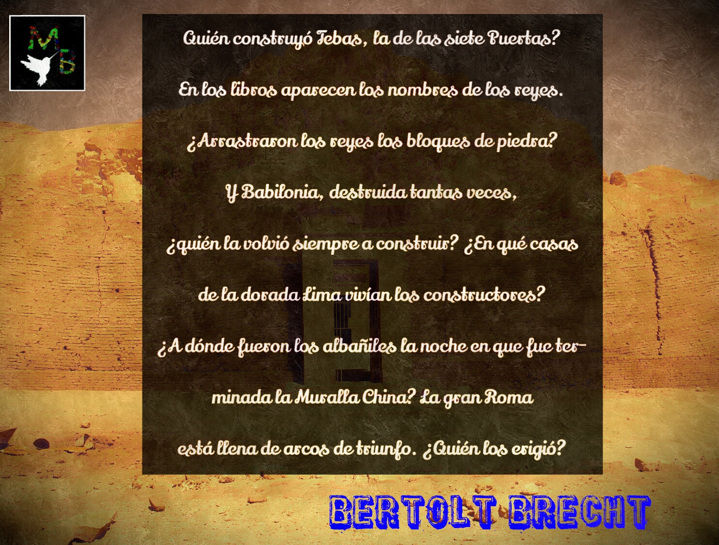 Poesía para Todxs: Preguntas de un obrero que lee