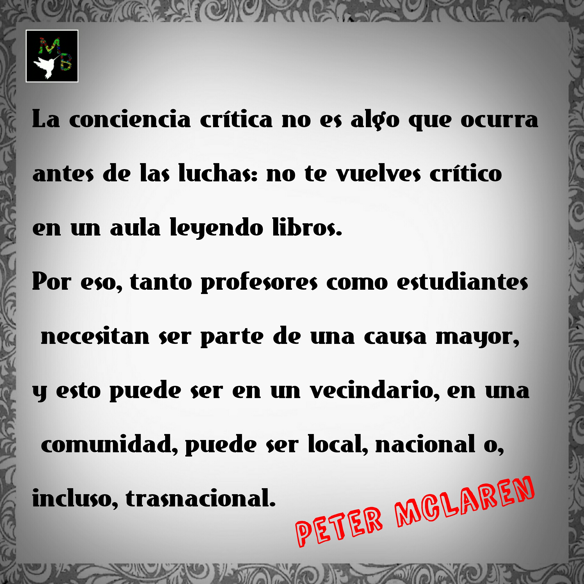 Frases para Recordar: «conciencia crítica»